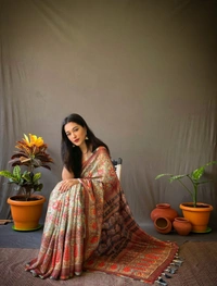 cotton saree printed